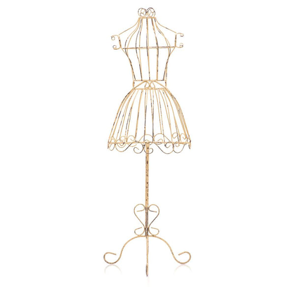 Dress Mannequin - Rustic Yellow Wire
