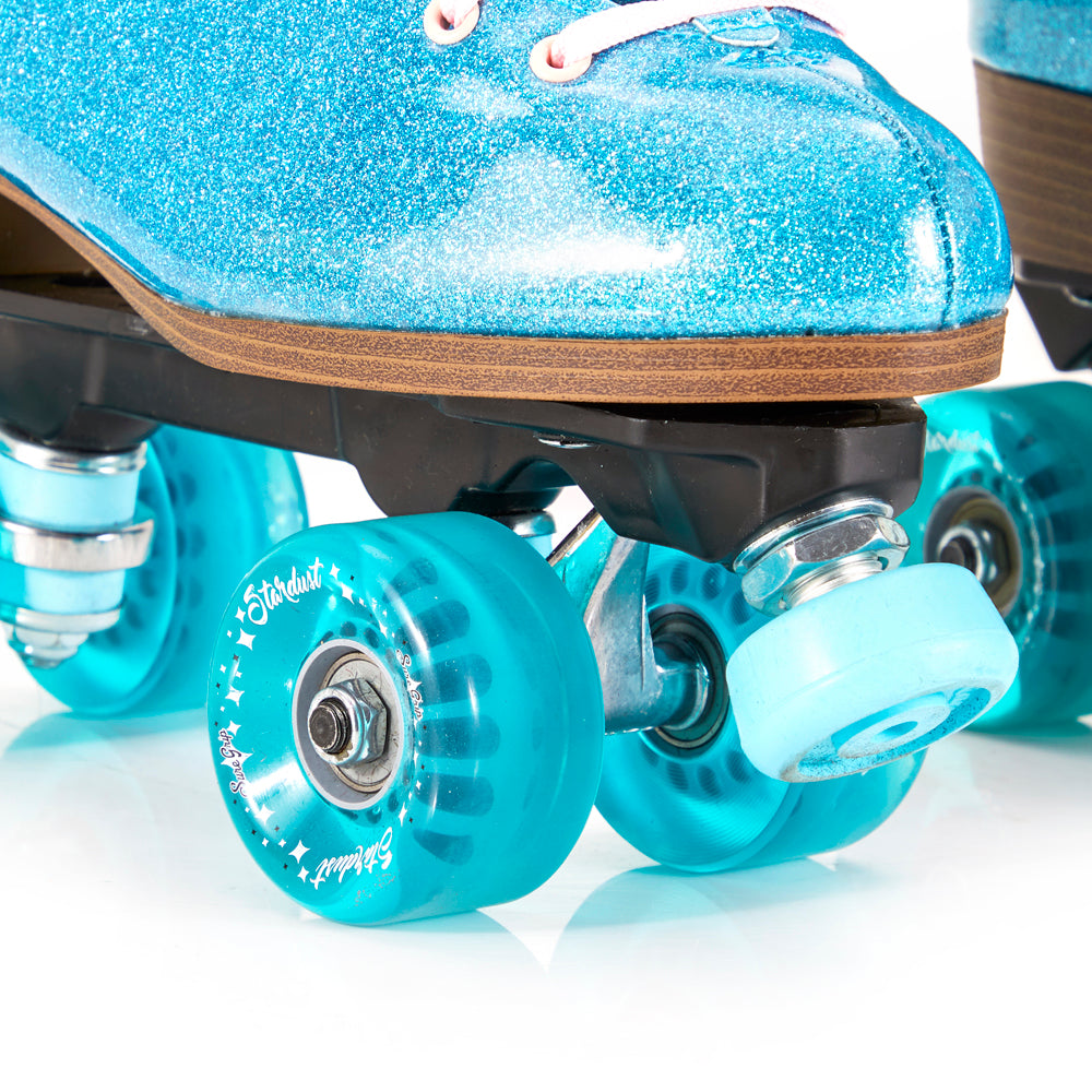 Aqua Blue Disco Roller Skates