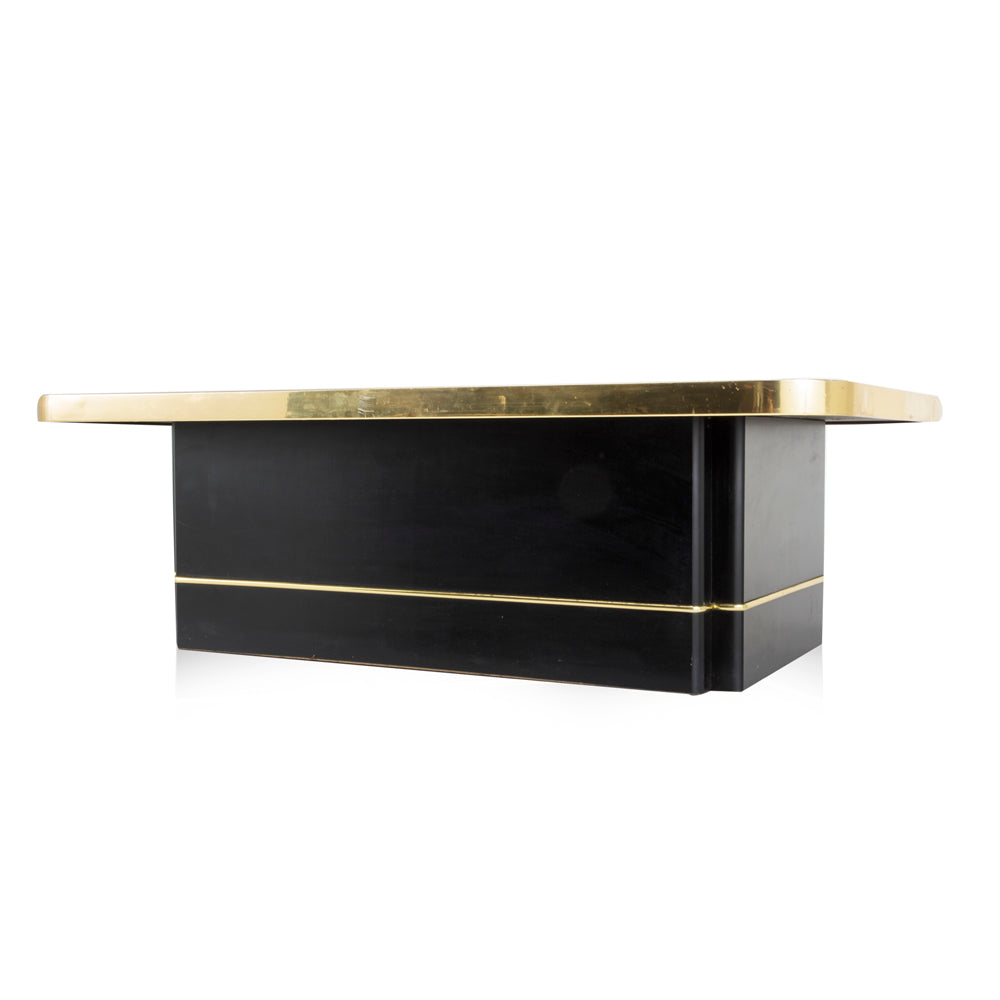 Black & Gold Deco Coffee Table