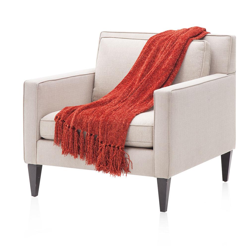Fuzzy Red Throw
