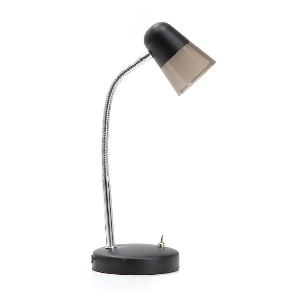 Black & Lucite Mid Century Desk Lamp