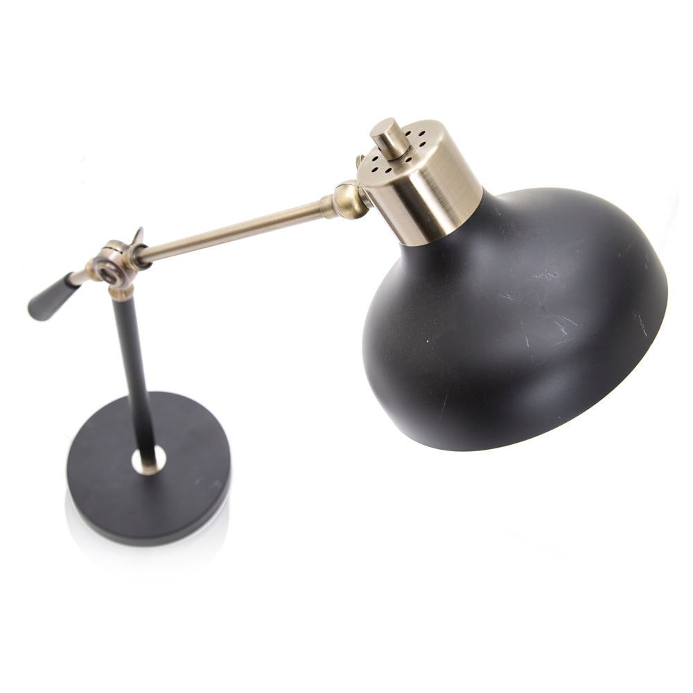 Black & Gold Contemporary Desk Lamp Small