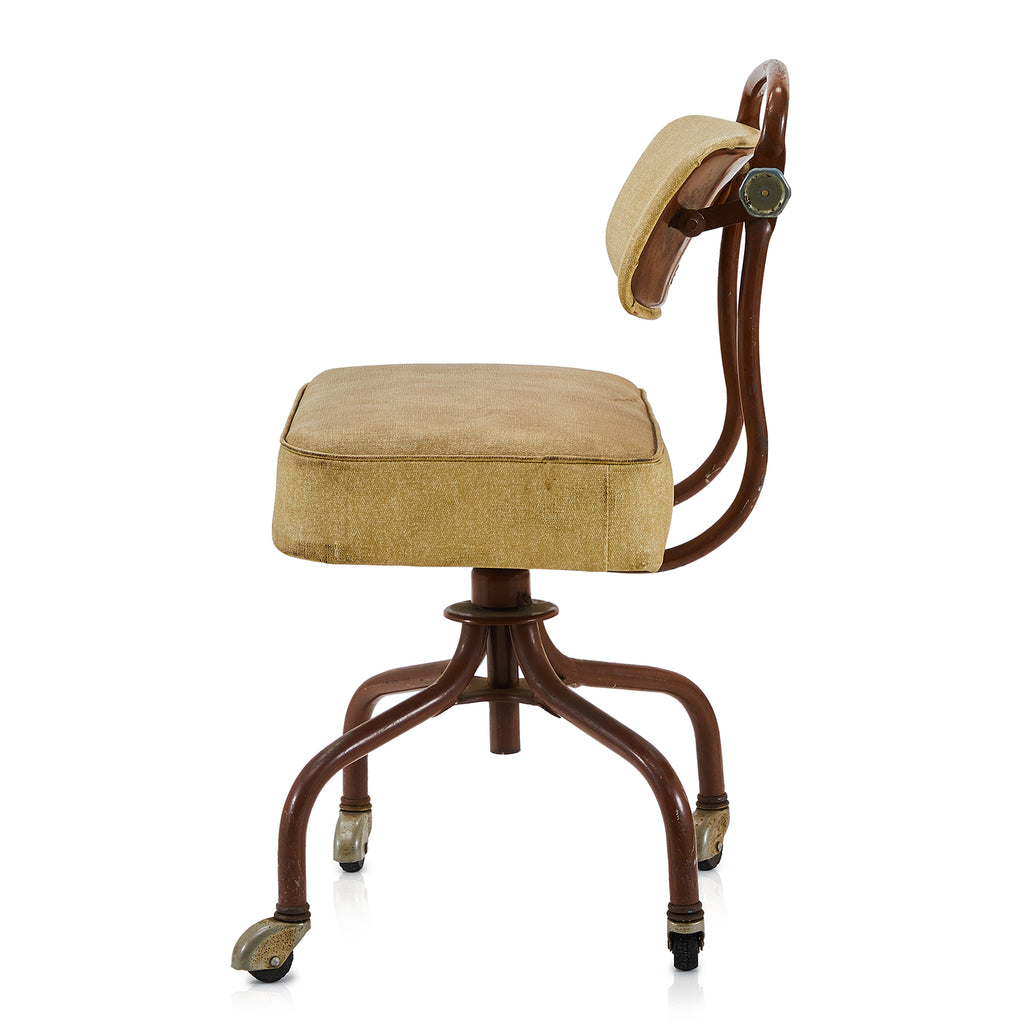 Beige & Brown Vintage Office Chair
