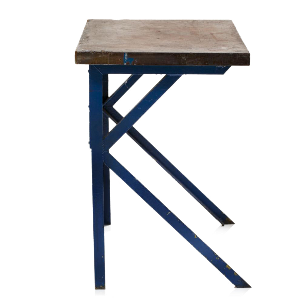 Blue Metal Desk Work Table