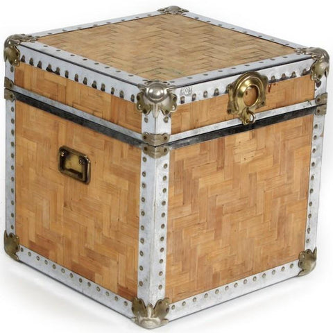 Trunk - Wood and Chrome Square