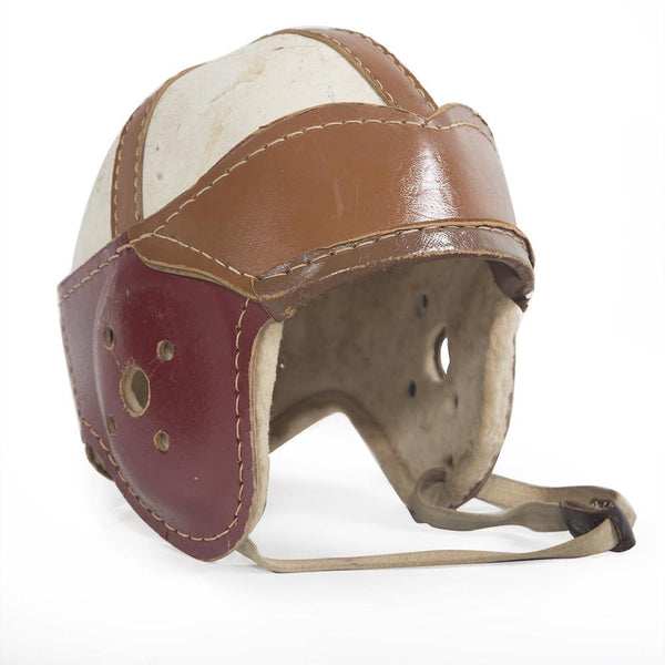 Vintage Football Helmet - Red & White Vintage Football Helmet - Red & White