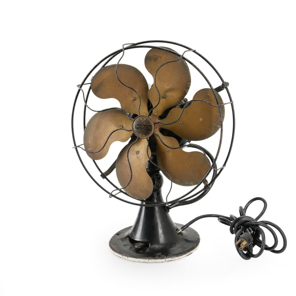 Emerson Brass Blade Desk Fan