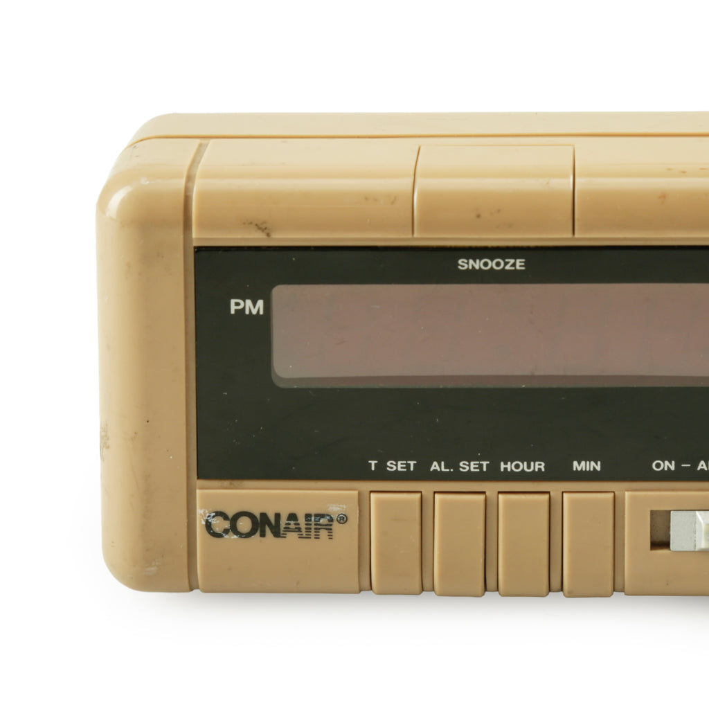 Beige Plastic Conair Alarm Clock