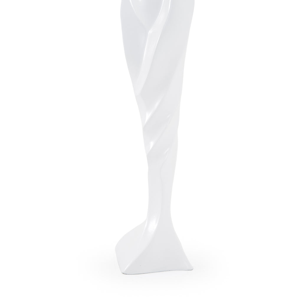 Glossy White Abstract Modern Mannequin