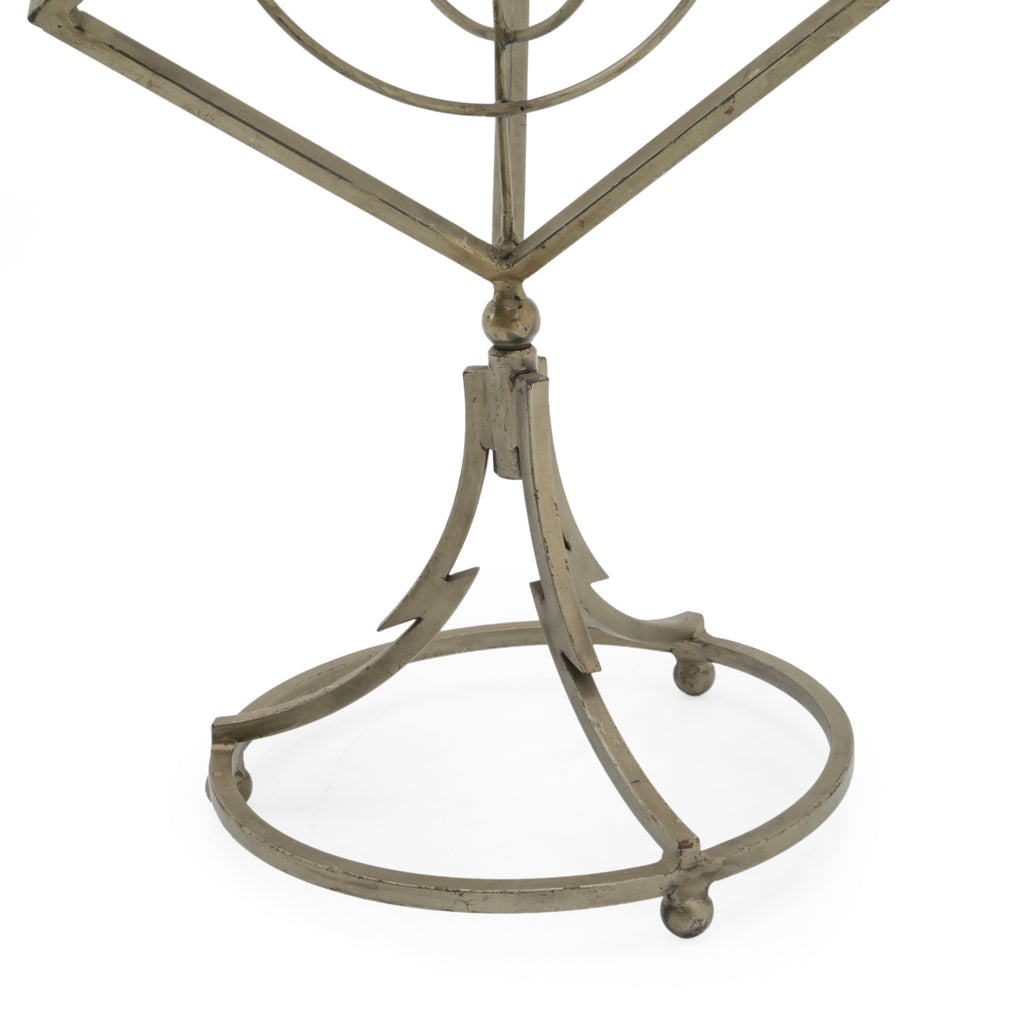 Metal Cubic Armillary Sphere Sculpture