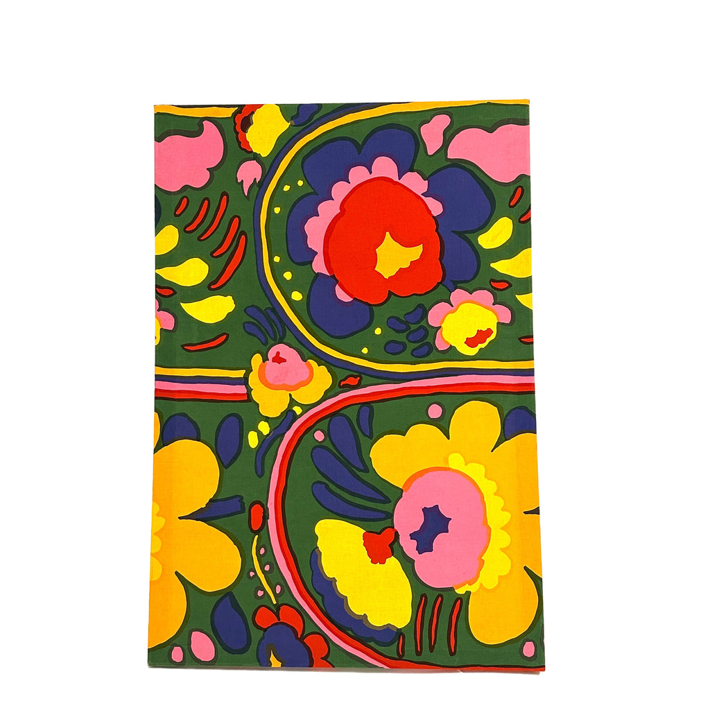 Psychedelic Floral Fabric Wall Hanging