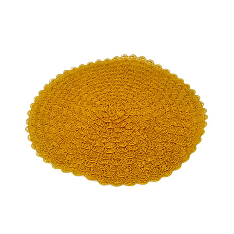 Mustard Yellow Coiled Round Placemat