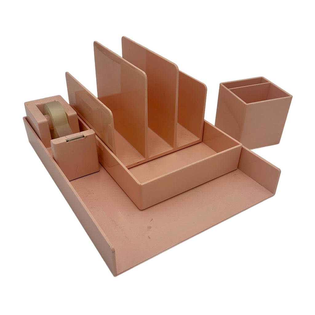 Pink Desk Organizer Set (A+D)