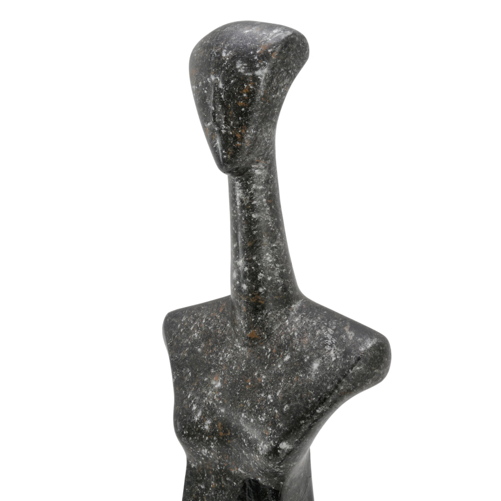 Dark Gray Textured Brutalist Sculptures