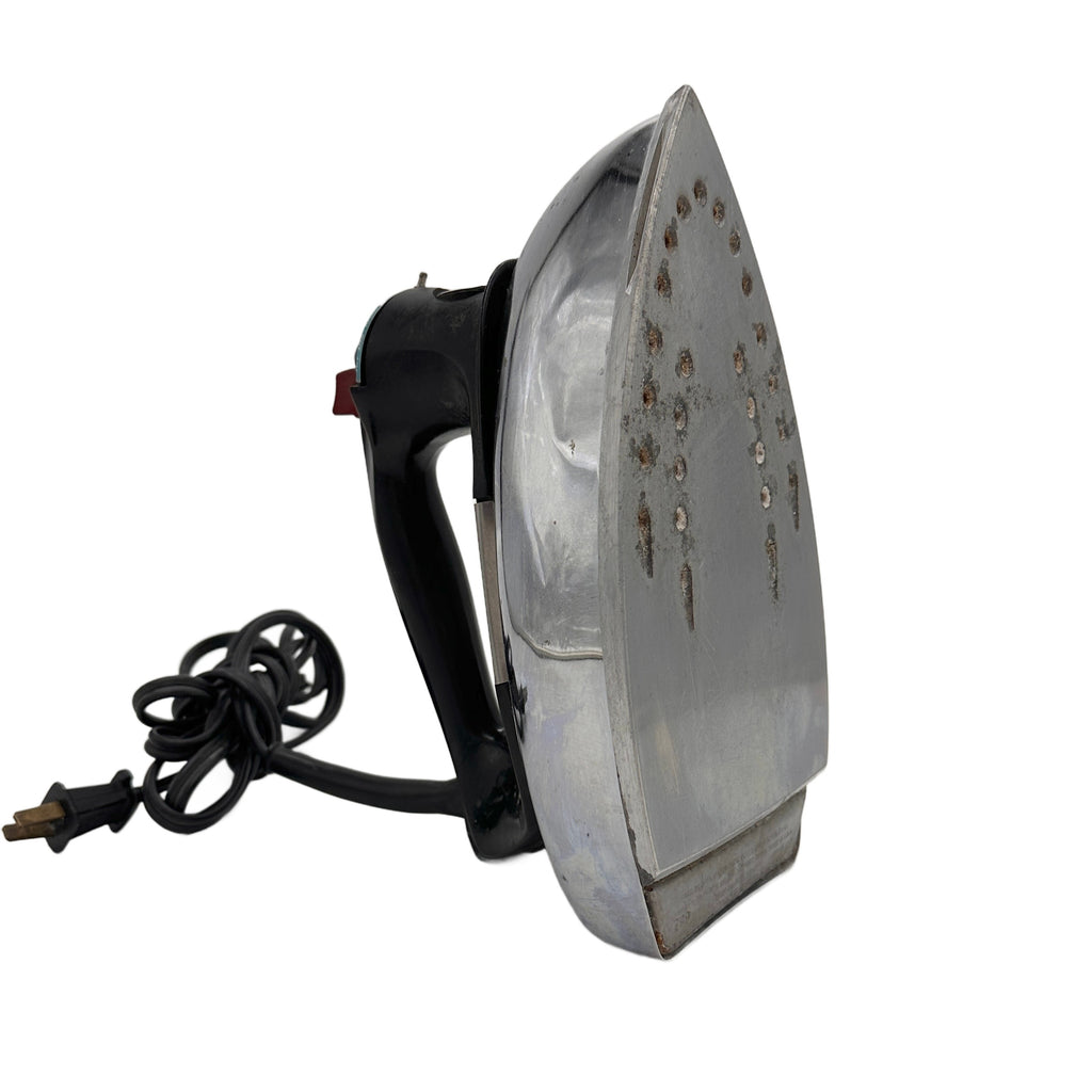 Vintage Silver & Black Electric Iron