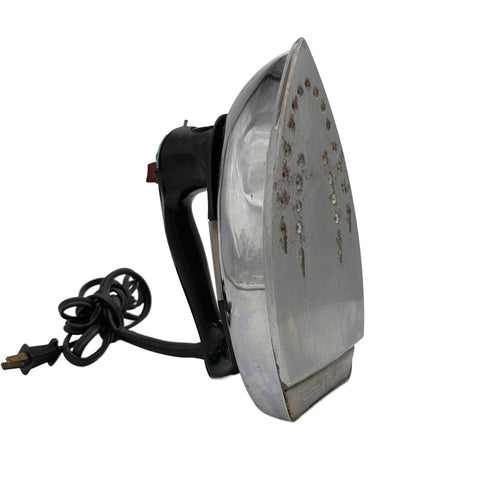 Vintage Silver & Black Electric Iron