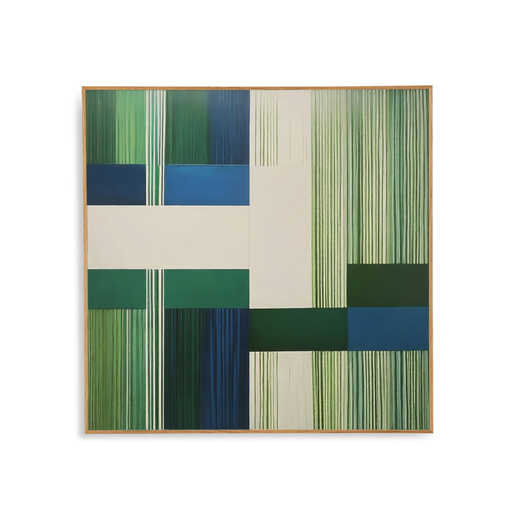 1399 (A+D) Green Stripe Abstract C