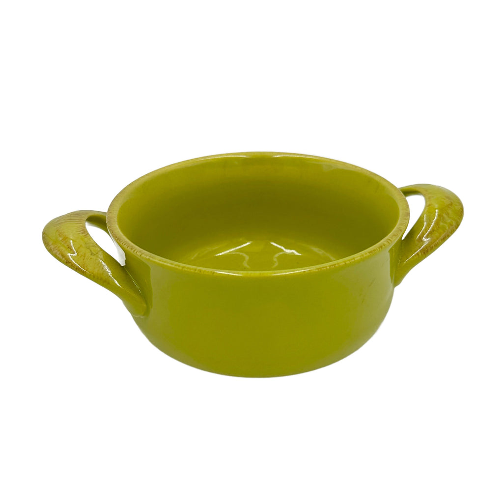 Green Glazed Ceramic Soup Bowl