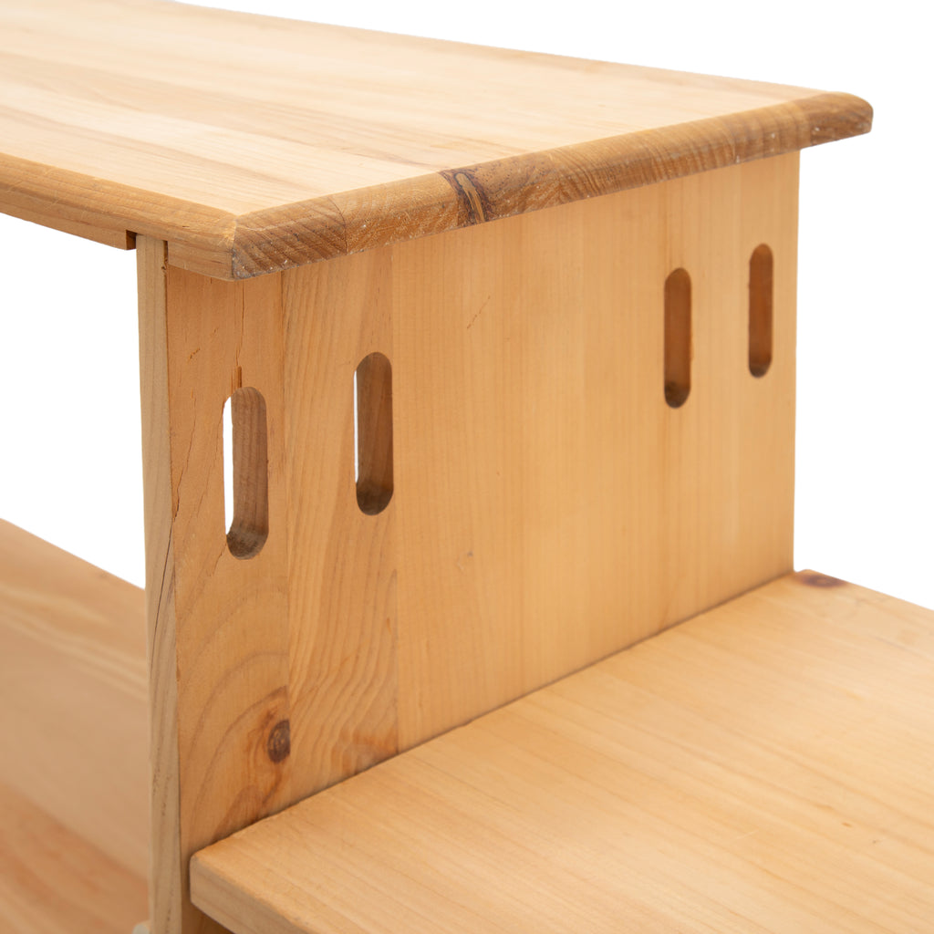 Natural Pine Modular Adjustable Shelving Unit