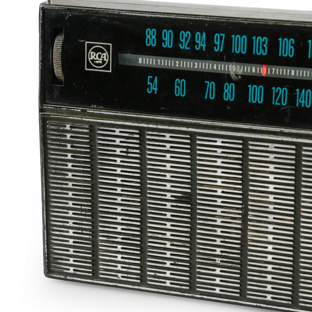 Black and Silver Portable Radio