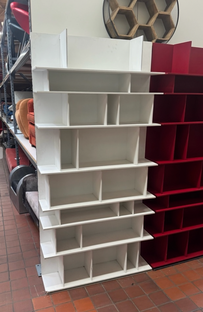 White Wood Modern Display Bookshelf