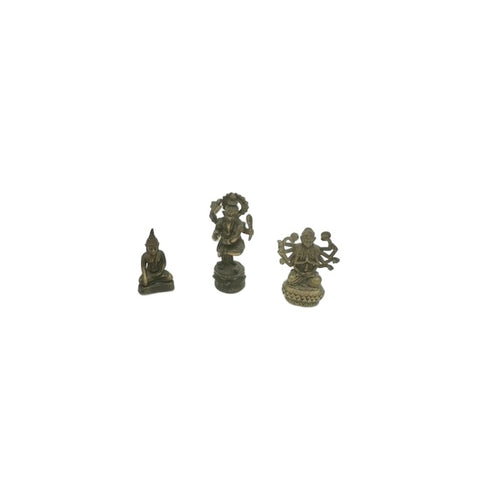 Set of 3 Miniature Deity Figurines