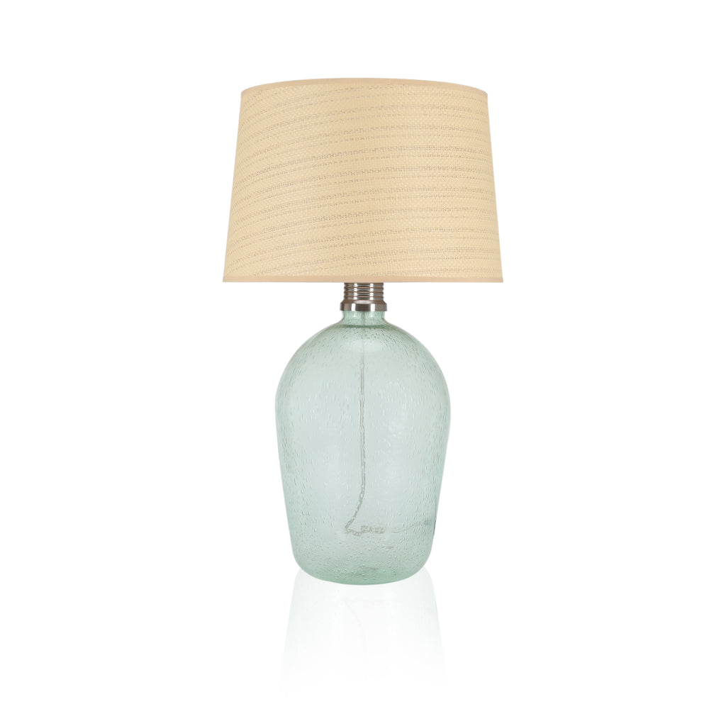 Teal / Green Glass Table Lamp