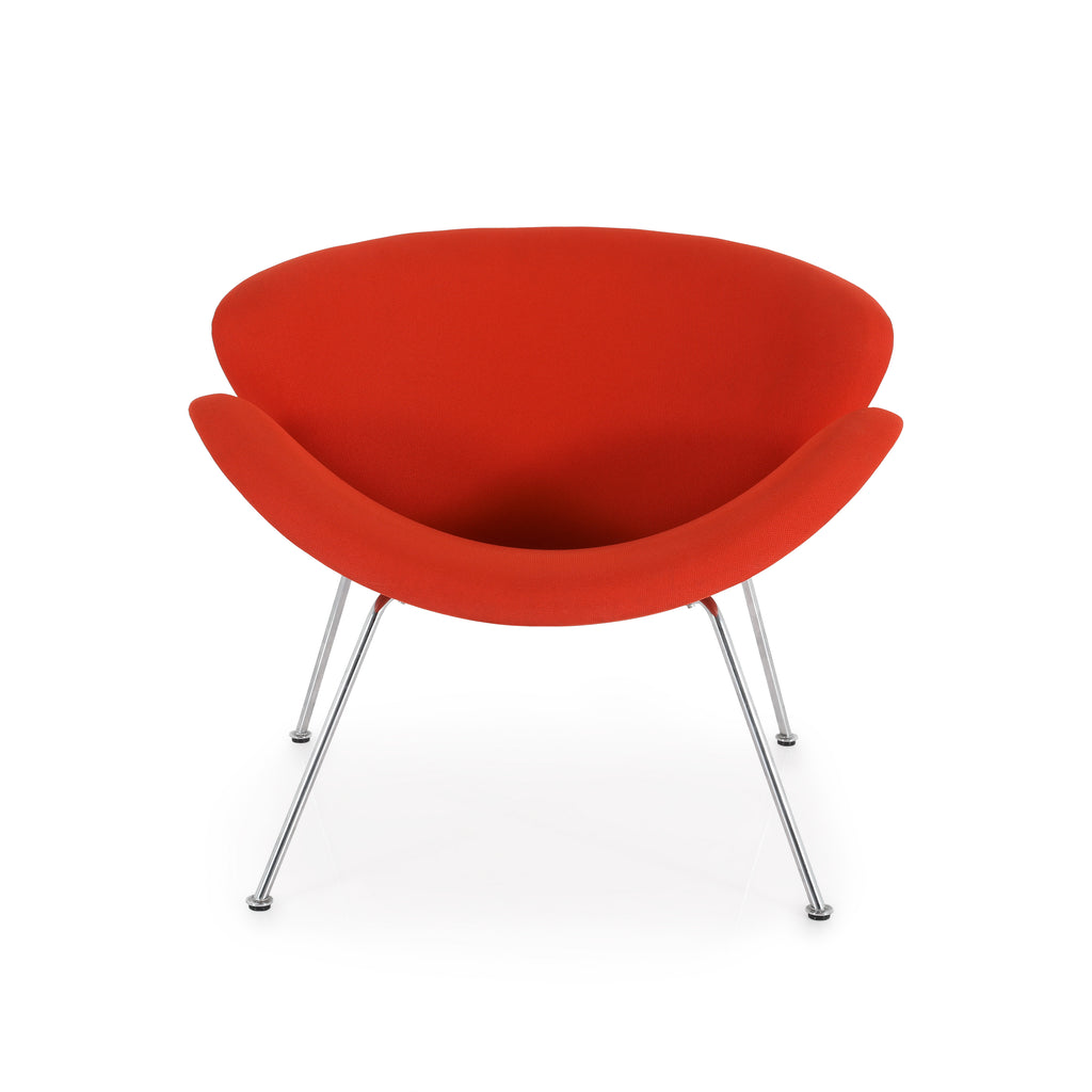 Orange Paulin Oval Slice Chair