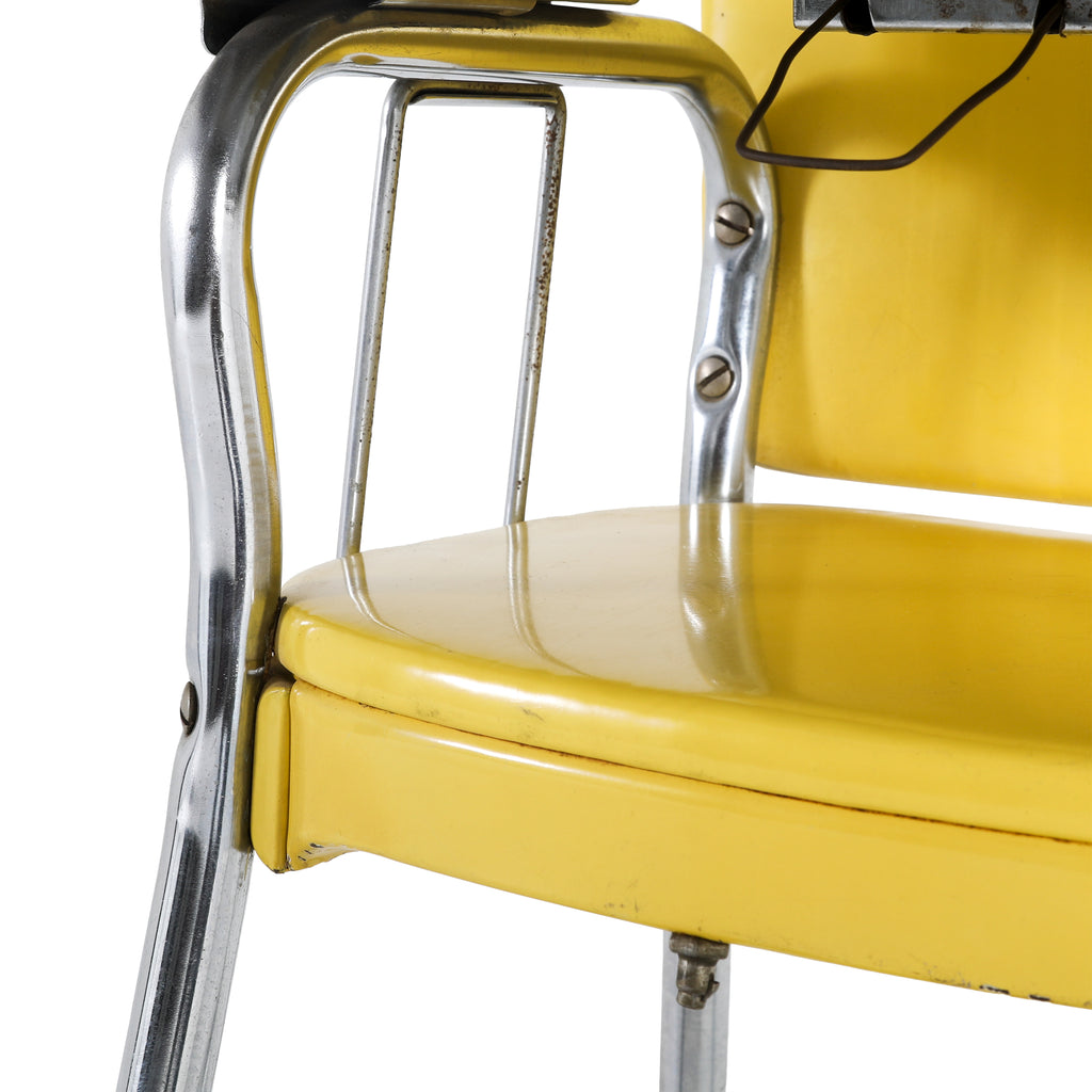 Yellow Metal High Chair