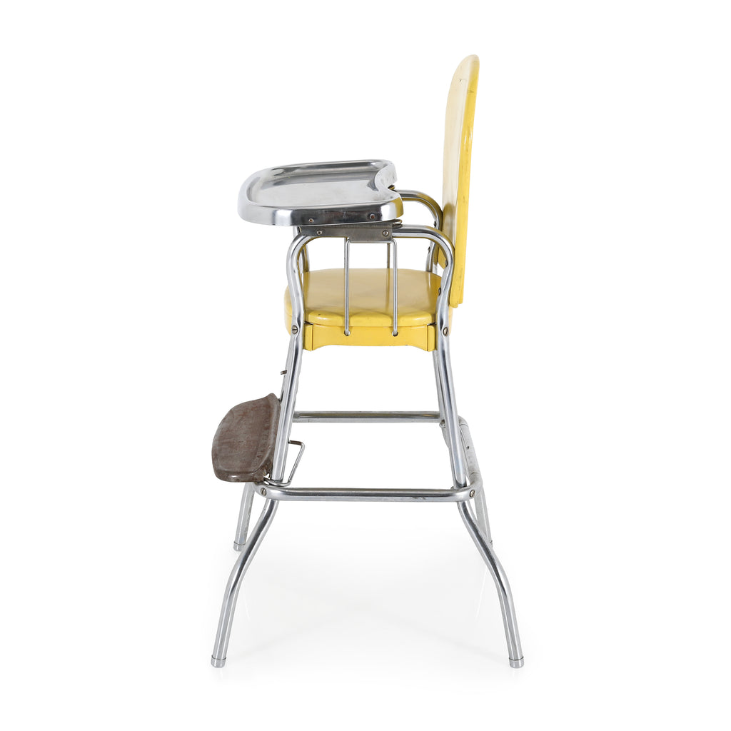 Yellow Metal High Chair