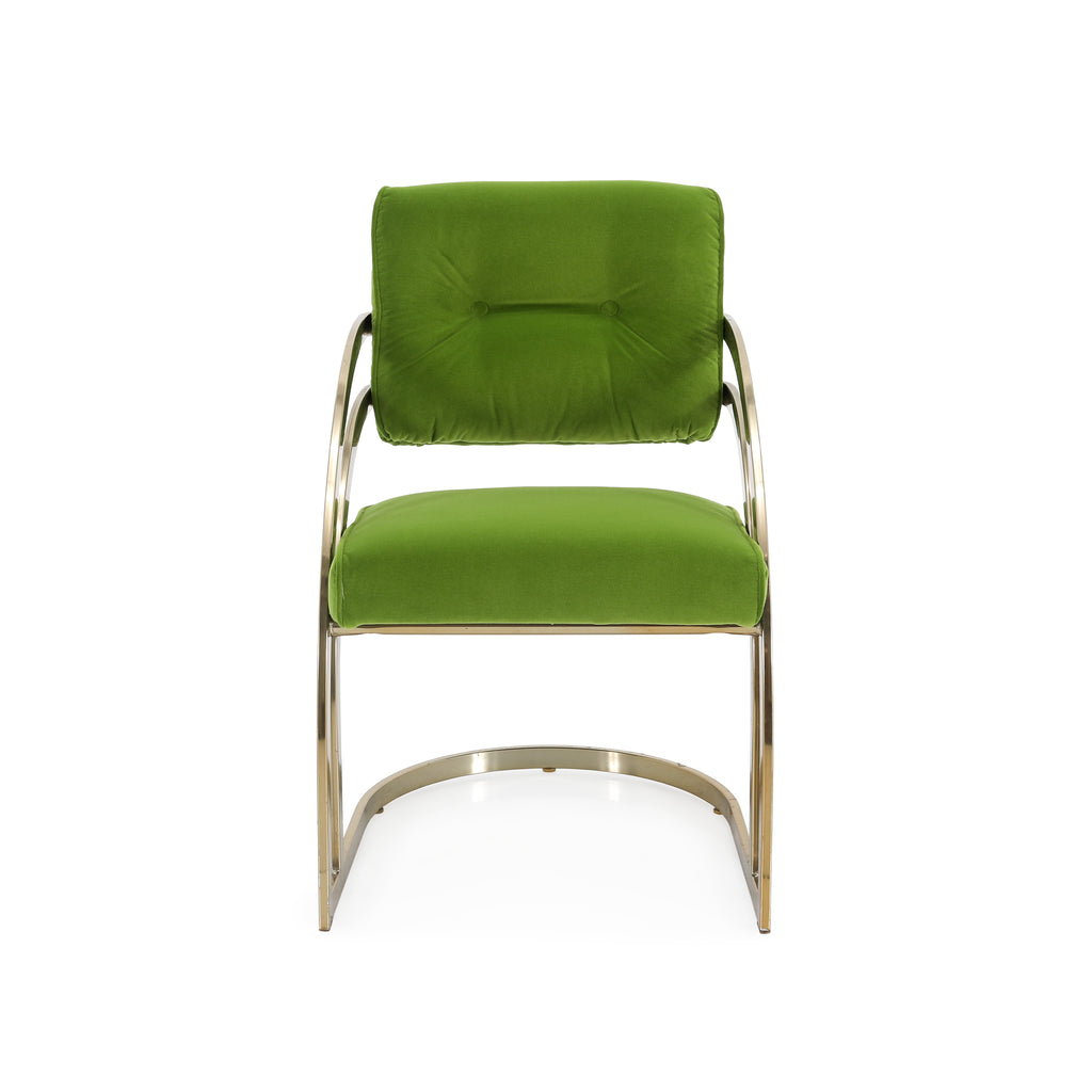 Green & Gold Deco Dining Side Chair