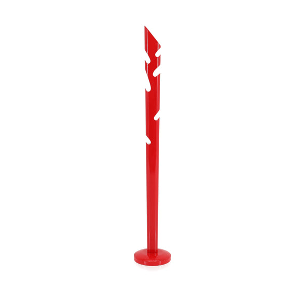 Glossy Modern Red Coat Rack - Gil & Roy Props