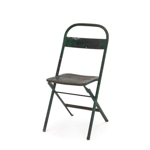Rustic Green Folding Chair