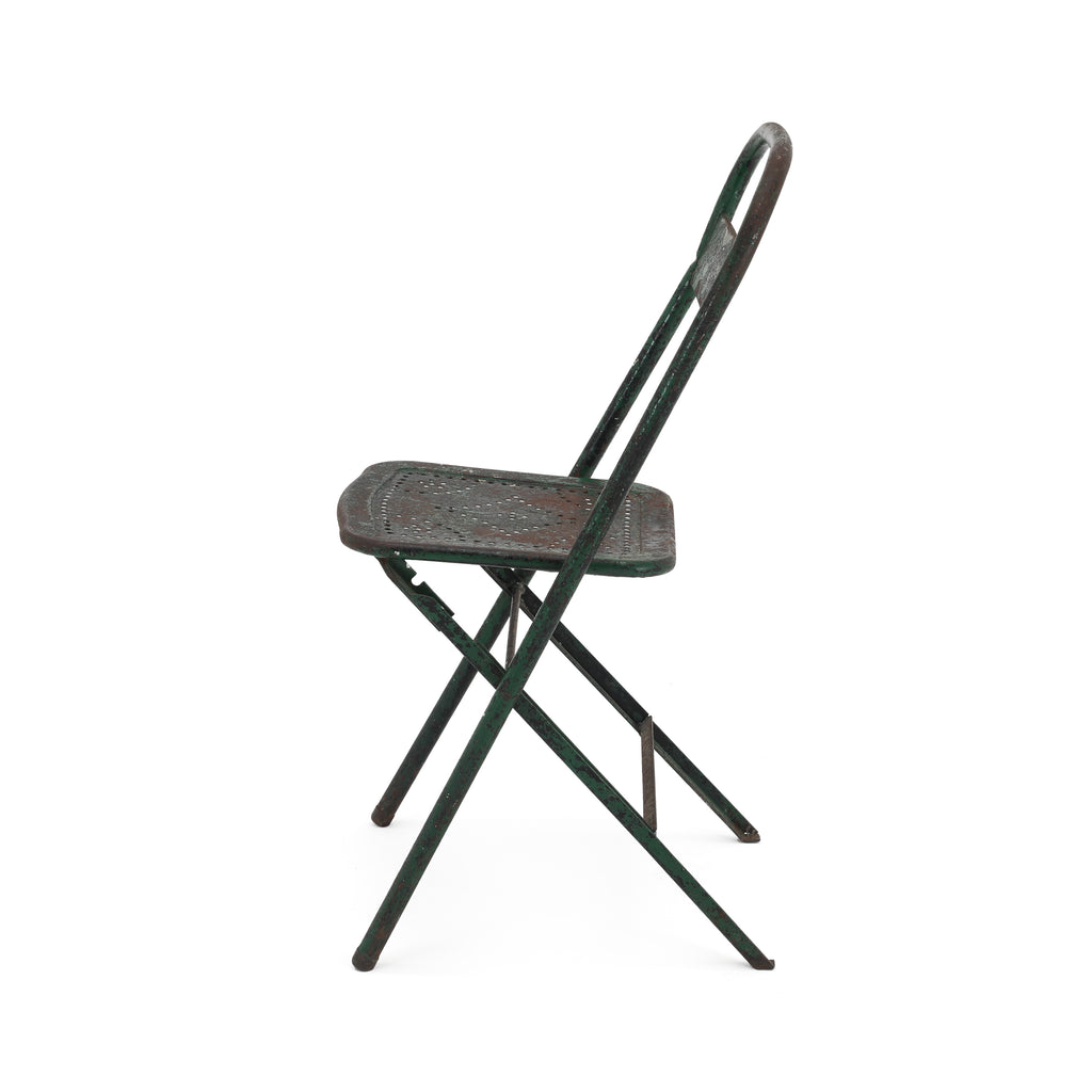 Rustic Green Folding Chair
