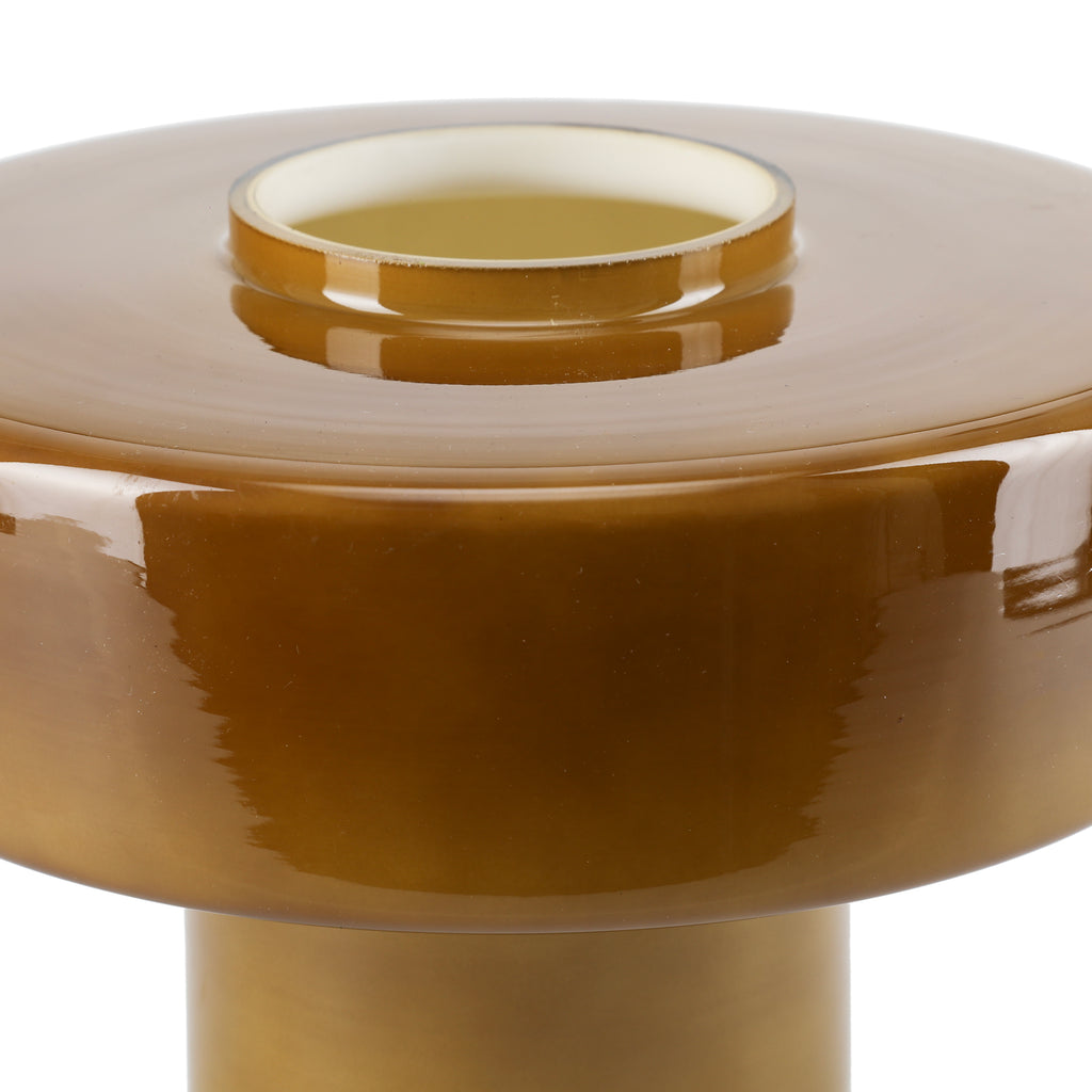 Amber Glass Table Lamp