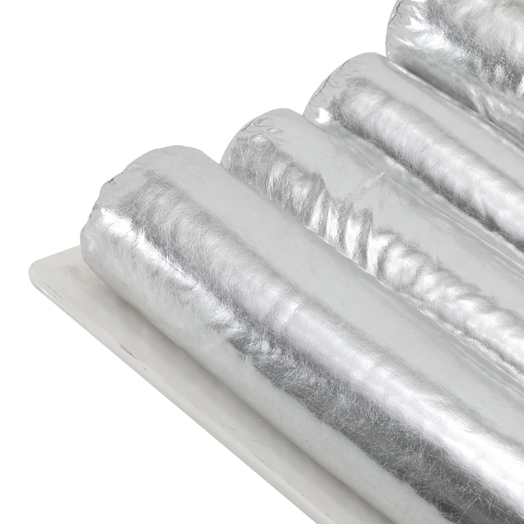 Silver & White Roller Cushion Modern Lounge Chair