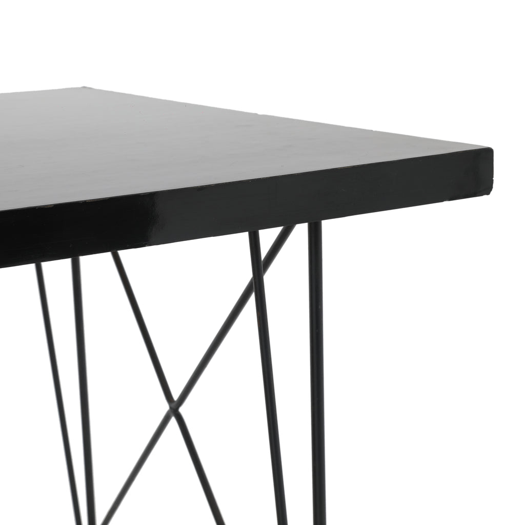 Black / Wood Contemporary Desk