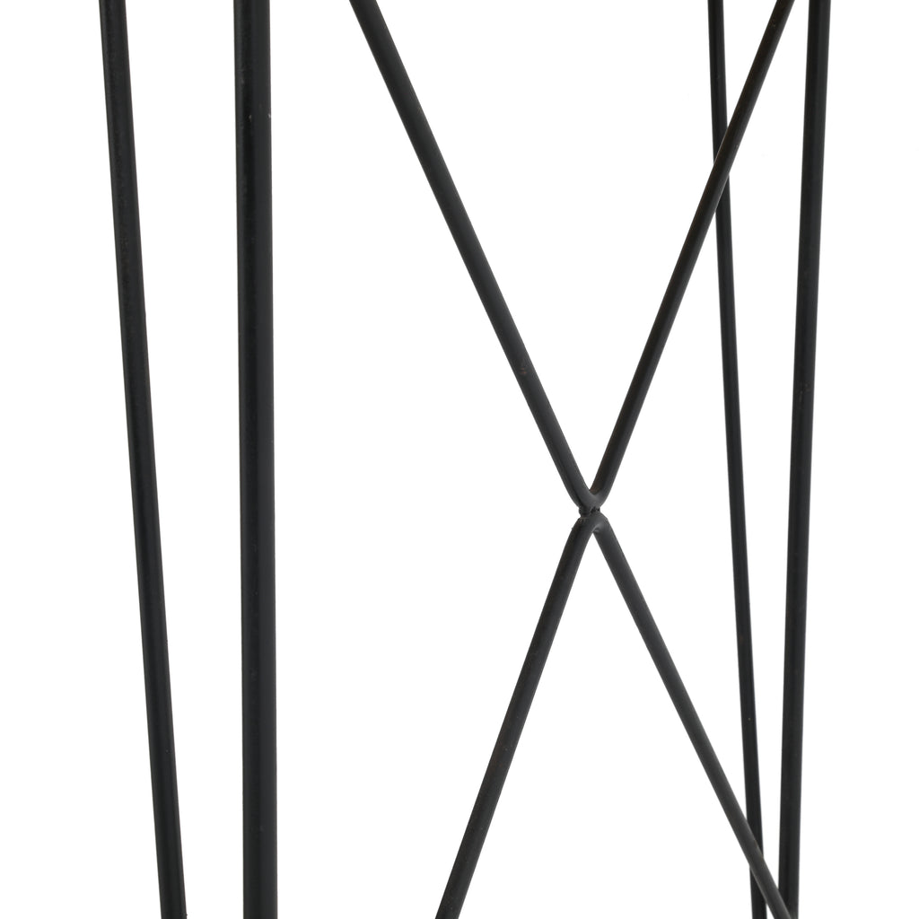 Black / Wood Contemporary Desk