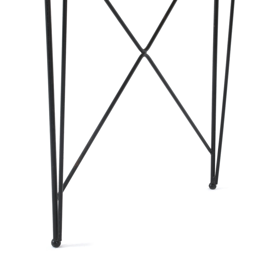 Black / Wood Contemporary Desk