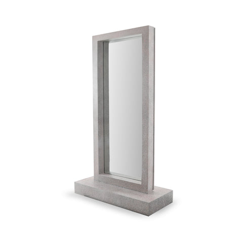 PAINTED WHITE Heavy Floor Mirror