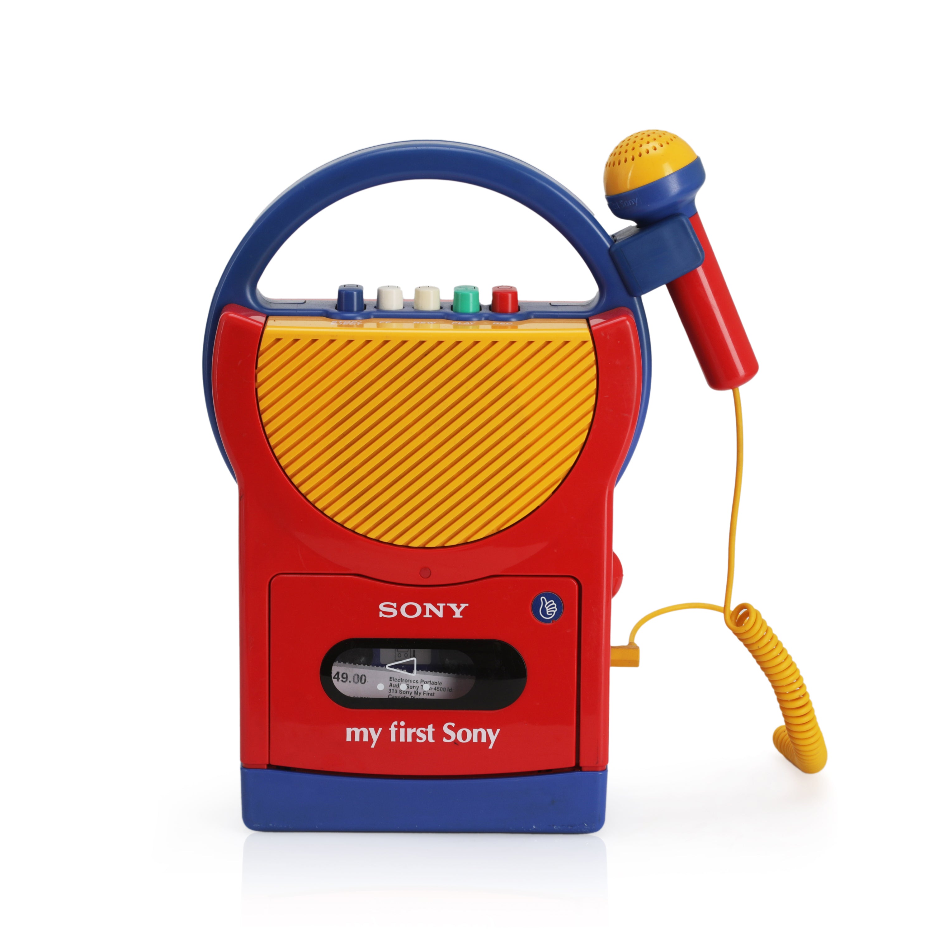 Red Sony Kids Cassette Player w/ Microphone Gil Roy Props