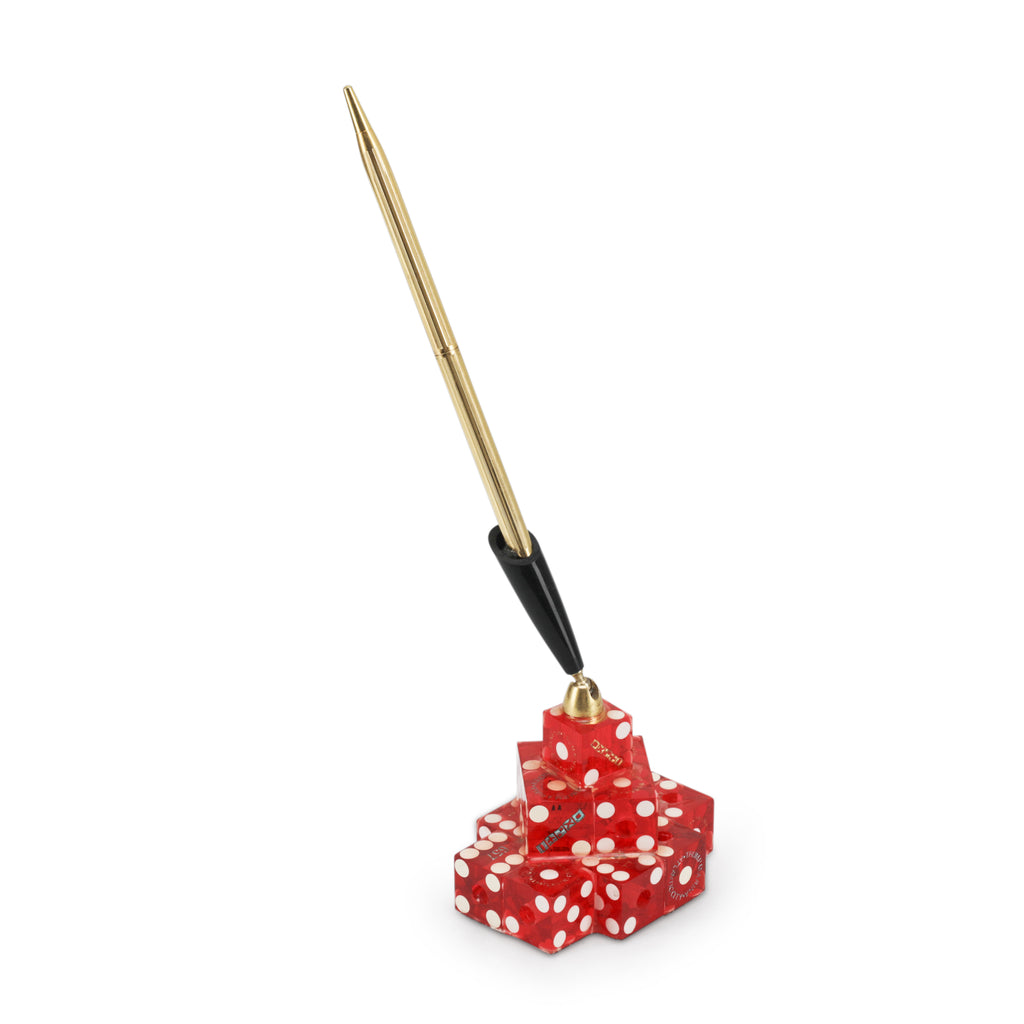 Red Dice Pen Holder