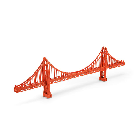 Orange Suspension Bridge Table Sculpture