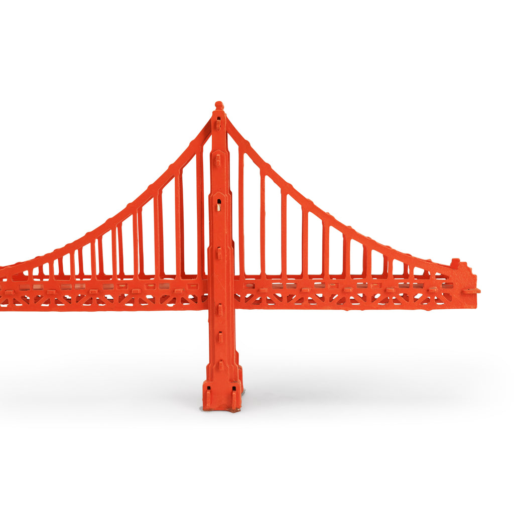 Orange Suspension Bridge Table Sculpture
