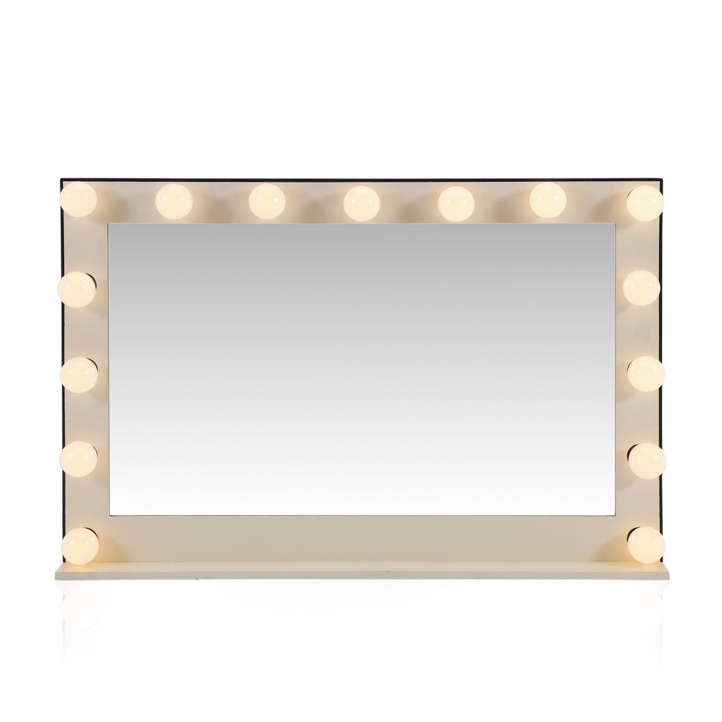 Large Cream Vanity Mirror