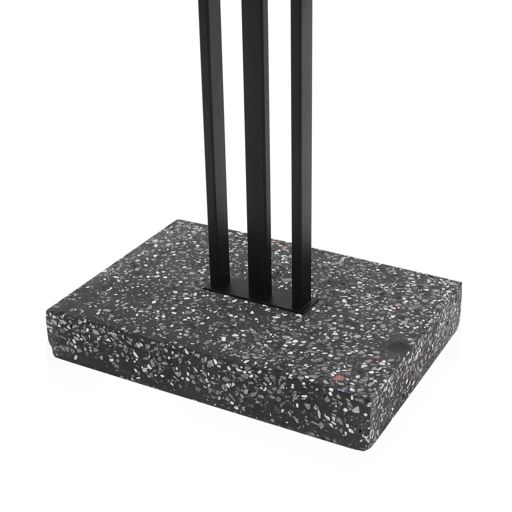 Black Concrete 3-Headed Floor Lamp
