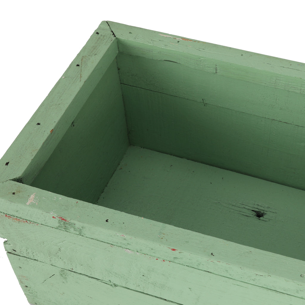 Green Wooden Crate