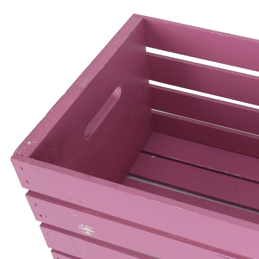 Pink Wooden Crate
