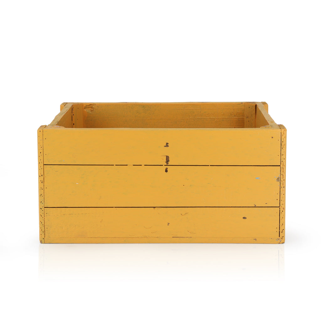 Yellow Wooden Crate 2