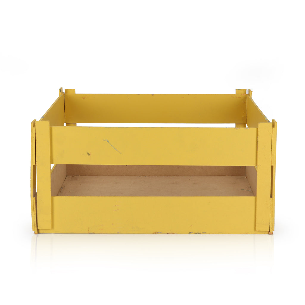 Yellow Wooden Crate 3